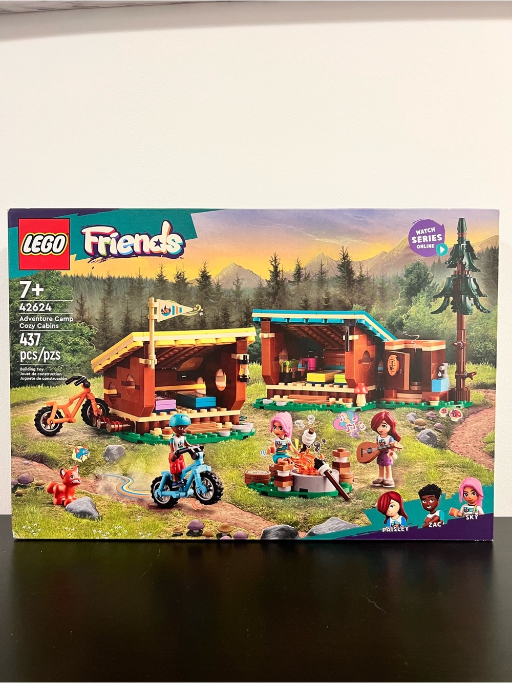 LEGO Friends Adventure Camp Cozy Cabins Set 42624 437 Pieces New Sealed - Picture 2 of 7